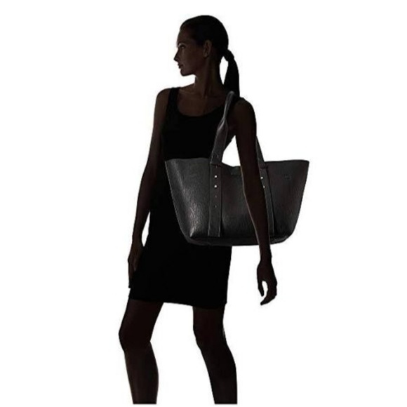 NEW Calvin Klein Large Sleek Textured Leather Bag - Picture 3 of 8